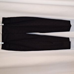 Womyn cotton blend black eyelet pants size 14